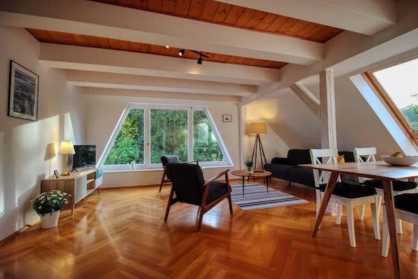 Große Giebelwohnung - Wohn- und Esszimmer