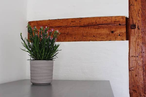 Große Wohnung - Schlafzimmer mit Fachwerk